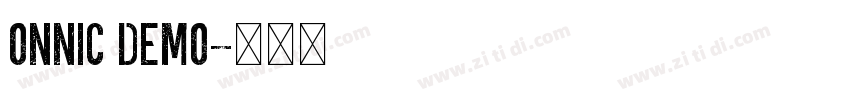 ONNIC DEMO字体转换